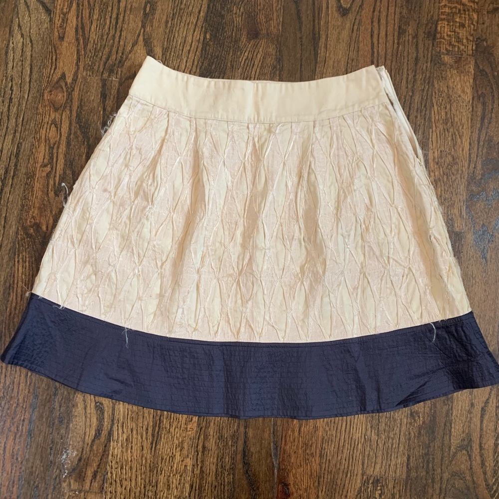 Reiss skirt, size 2 beige/blue